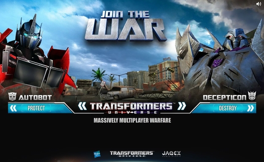 Webgame 3D ăn theo phim "Transformers" đã cho phép đăng ký 1