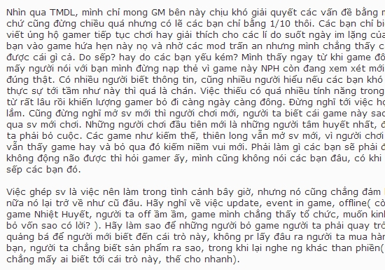 Thêm một MMO Client rơi vào tình trạng "báo động đỏ" 3