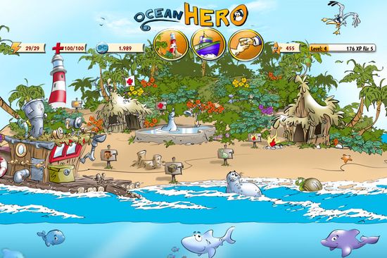Khám phá đại dương với phiên bản game Ocean Hero 1