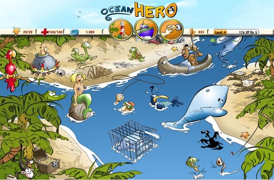 Khám phá đại dương với phiên bản game Ocean Hero 2