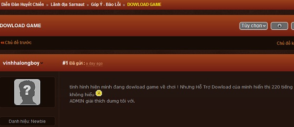 Game thủ Việt tỏ ra chưa hài lòng về Huyết Chiến 3D 2