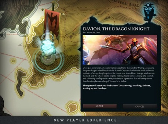 Bản đồ thế giới DotA 2 lộ diện cùng phần tutorial của Dragon Knight 1