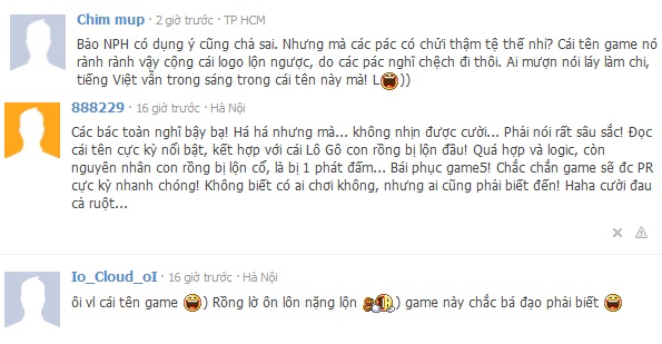 Gamer thi nhau phê phán tên game mới về Việt Nam 3