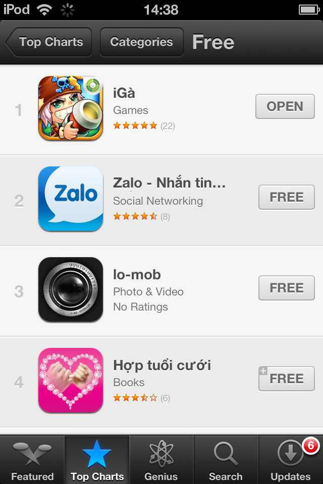 iGà giữ vị trí thứ nhất tại Apple Store 2