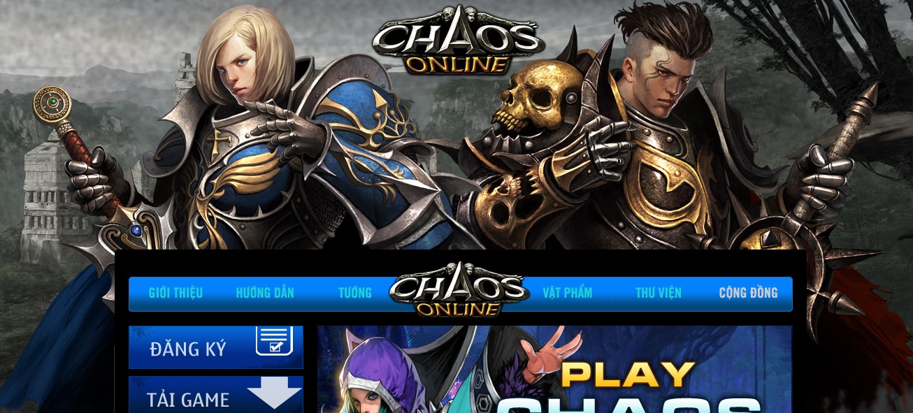 Chaos Online chính thức mở Website và Forum 1