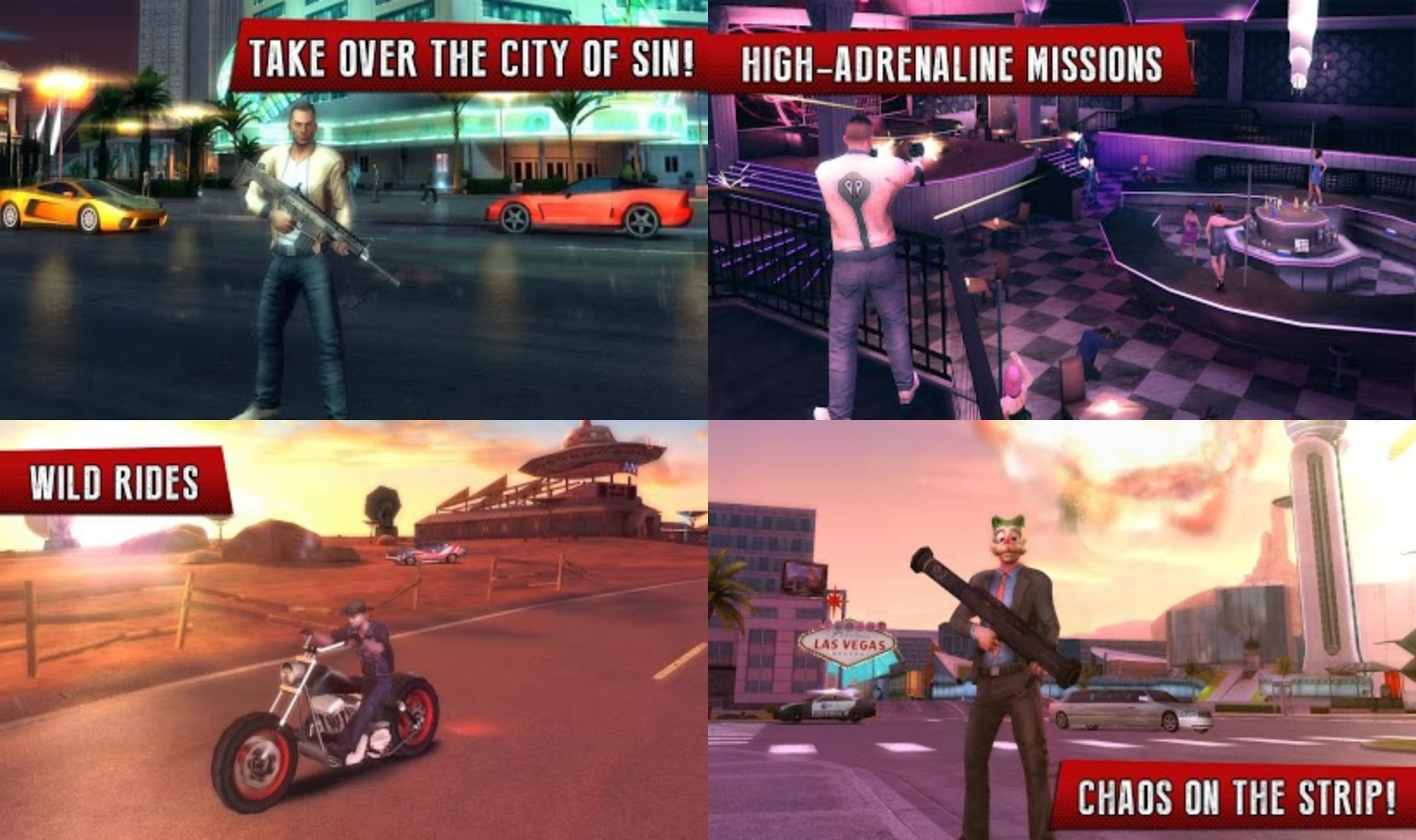 Gangstar Vegas v1.0.0 - Tựa game khai thác sống động thế giới Mafia tại Las Vegas 2