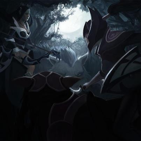 Fan art DOTA 2 tuyệt đẹp: Luna - Kị sĩ mặt trăng 5
