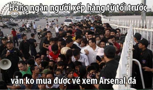 Ảnh chế hài hước Arsenal sang Việt Nam 4