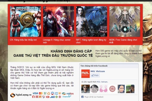 NgânLượng.vn tiếp tay cho game không phép nước ngoài tại Việt Nam 1