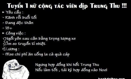 Ảnh chế hài hước về các FA trong ngày Trung Thu 5