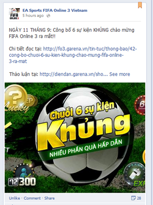 FIFA Online 3 công bố chuỗi sự kiện hấp dẫn mừng ngày ra mắt 3