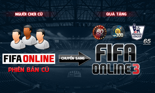 Gamer FIFA Online 2 nhận ưu đãi "khủng" khi chuyển sang FIFA Online 3 1