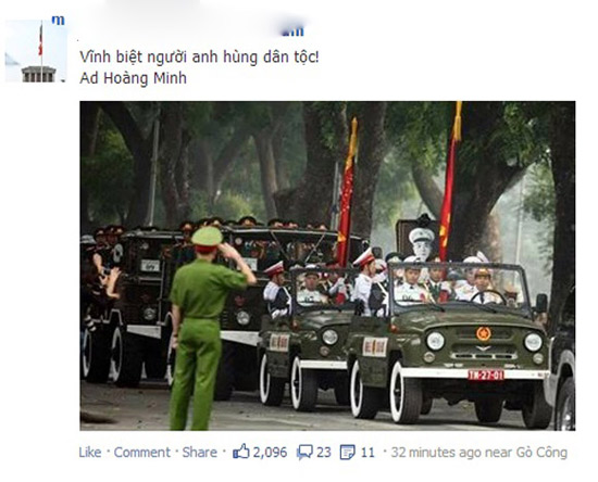 Hình ảnh về lễ tang Đại tướng tràn ngập mạng xã hội 1