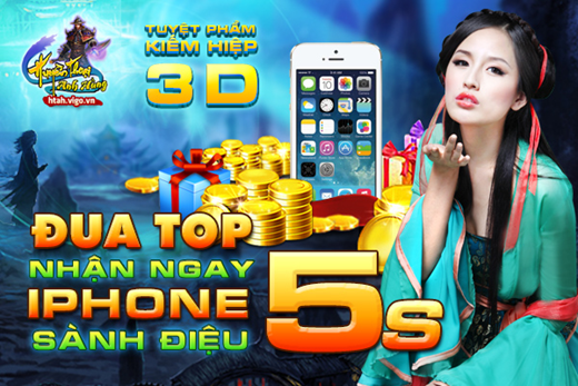 Khai mở máy chủ Nguyệt Lộc, Huyền Thoại Anh Hùng tặng iPhone 5s 2