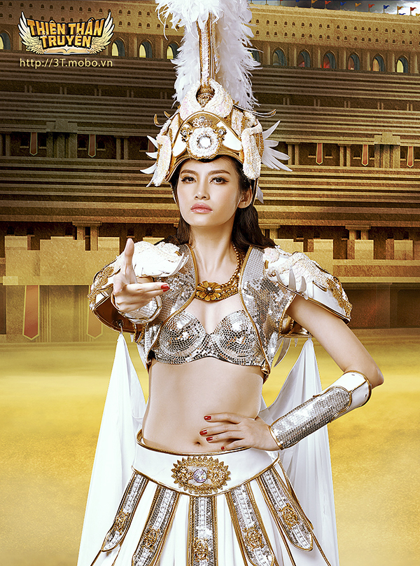 Hoa hậu Trúc Diễm hóa thân thành nữ thần trong game 3