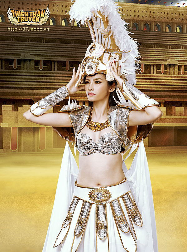 Hoa hậu Trúc Diễm hóa thân thành nữ thần trong game 4