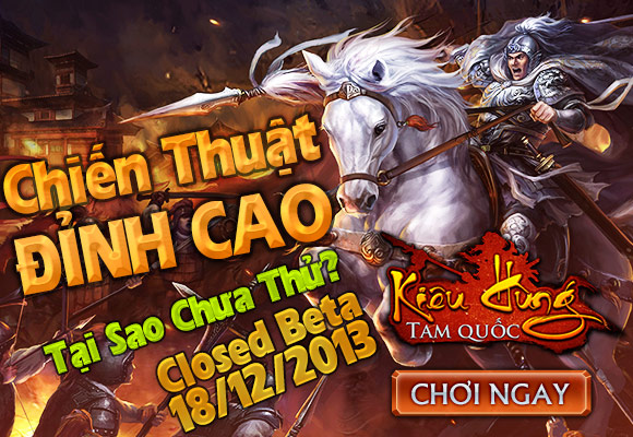 Nhận giftcode và cơ hội du lịch Trung Quốc khi chơi Kiêu hùng Tam Quốc 1