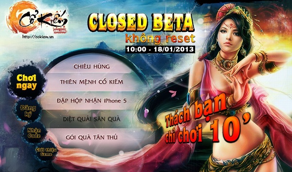 Cổ Kiếm chính thức Closed Beta không reset ngày hôm nay (18/01) 1