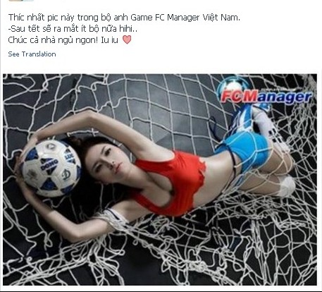 Kim Trúc Phạm sẽ làm đại sứ cho FC Manager Mobile? 2