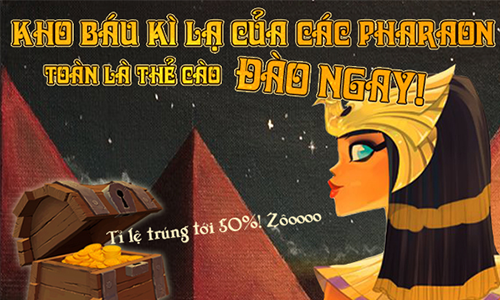 Cơn mưa thẻ cào từ dịch vụ "Bí Ẩn Ai Cập" của Ongame 1