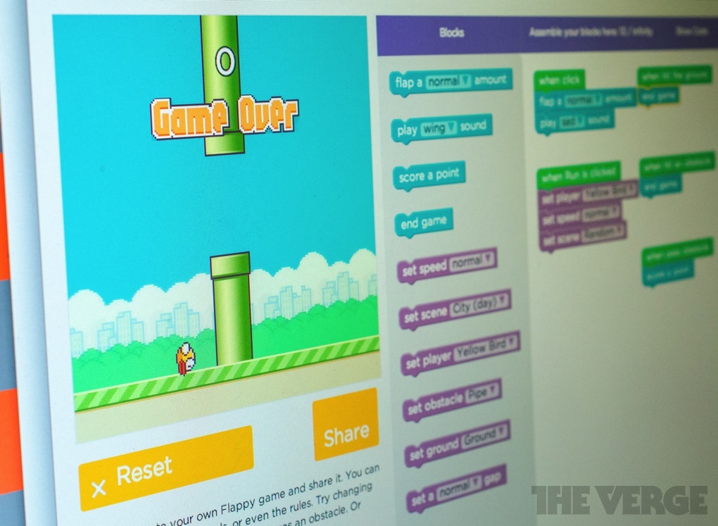 Code.org - Hướng dẫn game thủ tự làm game hot Flappy Bird 1