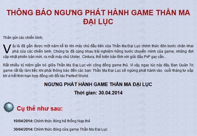 Thêm một game 3D hay bị khai tử tại Việt Nam 1