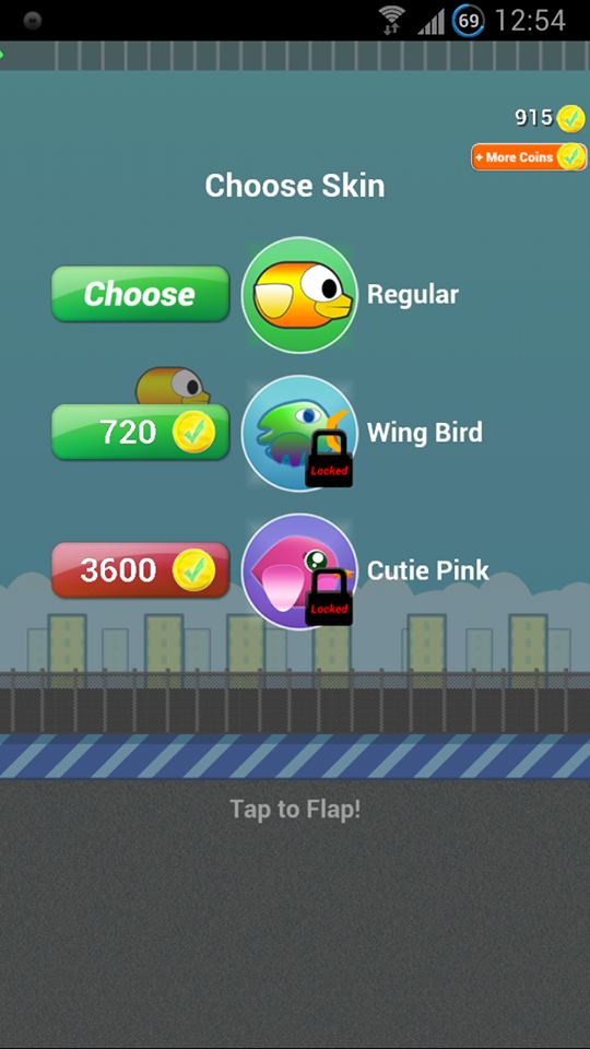 Flappy Birds xuất hiện dị bản chơi Online cho phép "nạp thẻ" 4