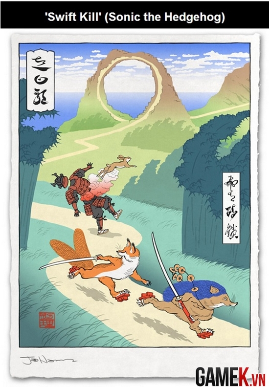 Kiệt tác game theo phong cách tranh cổ Nhật Bản 20