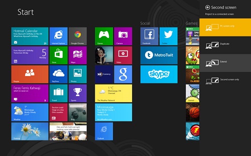 Thiết lập nhiều màn hình trên Windows 8 4