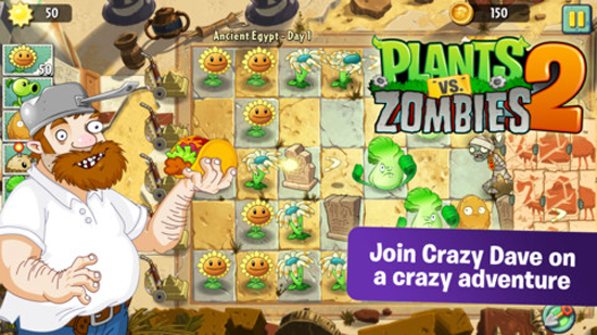 Trải nghiệm Plants vs. Zombies 2 trên nền tảng mobile 1