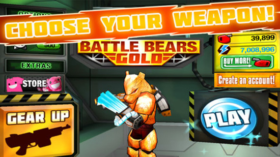 Battle Bears Gold: Game shooter vui nhộn và hấp dẫn 3
