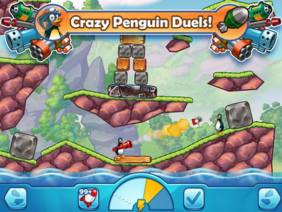 Bắn phá vui nhộn cùng Crazy Penguin Wars: Tiny Duels trên iOS 1