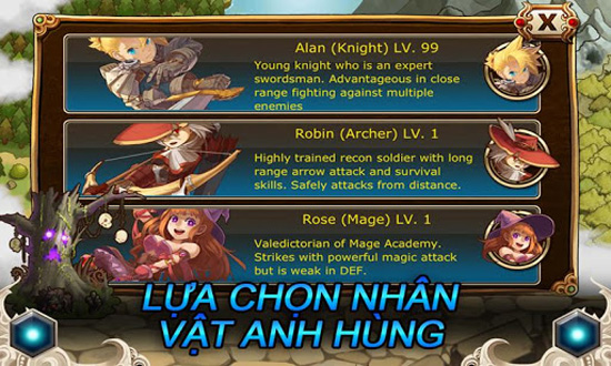 Kingdom & Dragons: Game RPG mới ra mắt dành cho người dùng Android 2