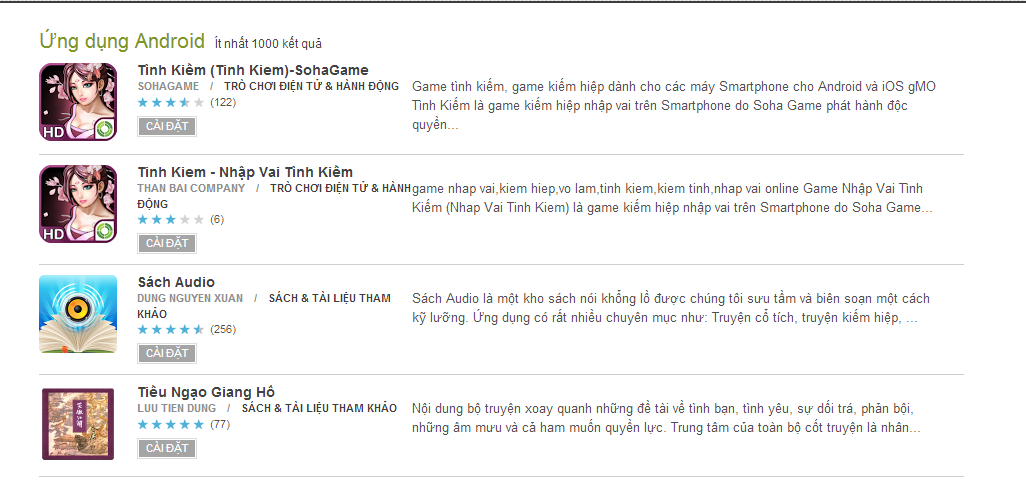 Game hot của Soha Game bị “fake” trên Google Play  1