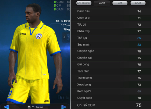 Top 5 Cầu thủ CDM được ưu chuộng trong FIFA Online 3 1
