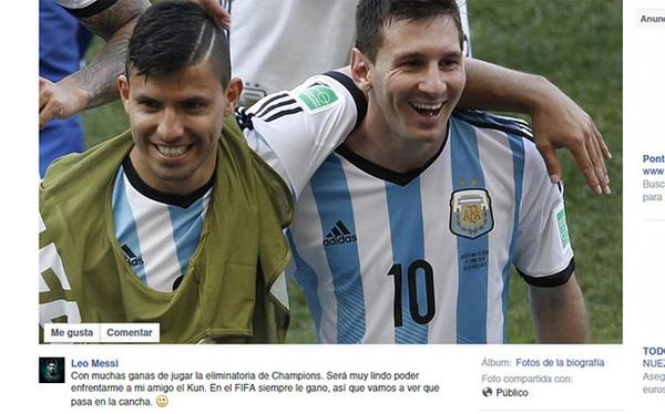 Messi chia sẻ trên trang cá nhân