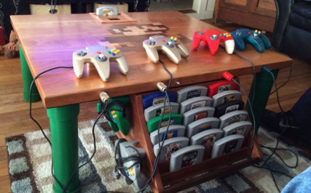 Sweet N64 Table Has N64 Inside Table