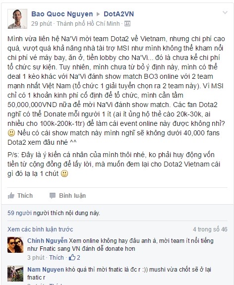 Vấn đề tiền bạc để mời Na&apos;Vi tới Việt Nam thi đấu đã được giải quyết