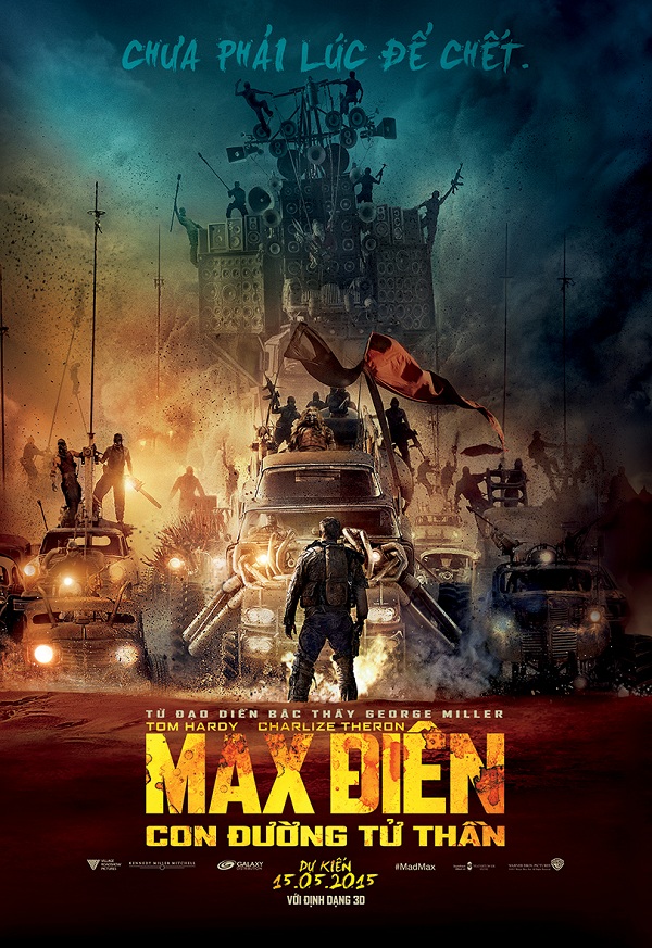 Poster tiếng Việt của phim Mad Max: Fury Road