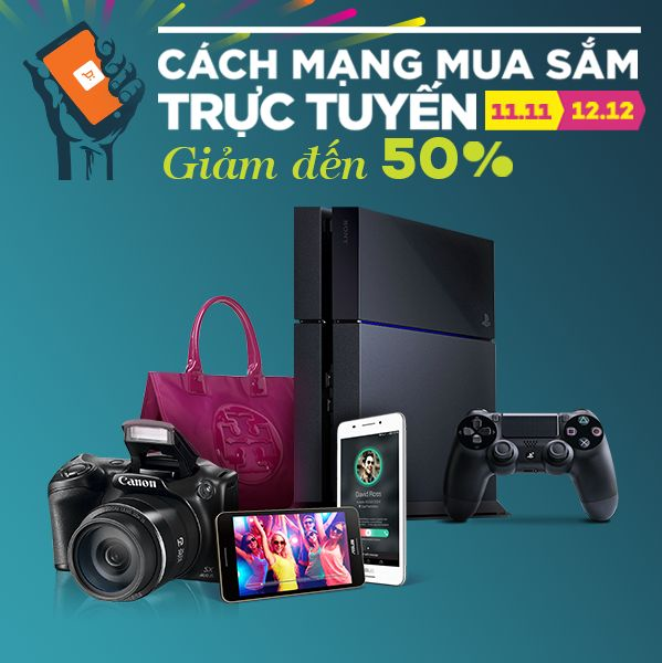  Giảm giá siêu khủng trong 3 ngày Cách Mạng Mua Sắm Trực Tuyến không thể bỏ lỡ 