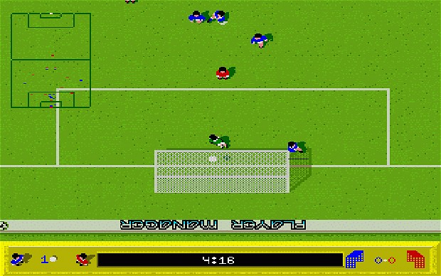
Kick off (1989) là tựa game bóng đá đầu tiên với góc nhìn từ trên xuống. Đây cũng là sản phẩm được người hâm mộ biết đến nhờ vào những pha tranh bóng đầy căng thẳng và hào hứng.
