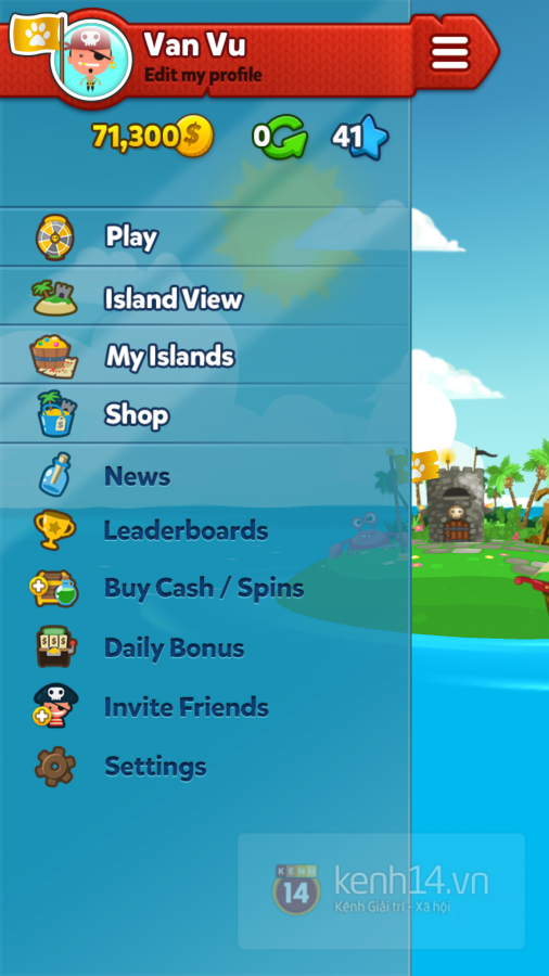 Thanh tùy chỉnh bên trái giúp người dùng truy cập các tính năng khác của trò chơi.