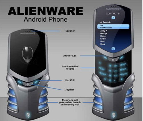  Không biết người ngoài hành tinh có muốn sử dụng chiếc điện thoại mang thương hiệu Alienware này không? 
