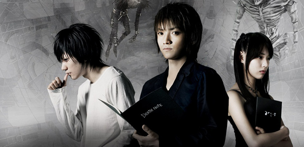 L (Kenichi Matsuyama), Yagami Light (Tatsuya Fujiwara), Aname Misa (Erika Toda) trong “Death Note” bản điện ảnh trước đó