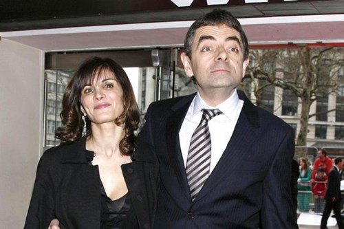 
Rowan Atkinson và vợ thuở còn mặn nồng.
