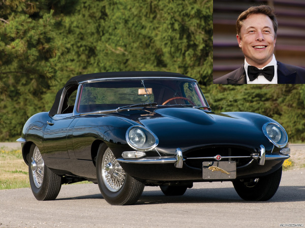  Tuy là ông chủ của hãng xe điện Tesla nhưng Elon Musk lại thừa nhận rằng ông sở hữu một chiếc 67 Series 1 E-Type Jaguar.   