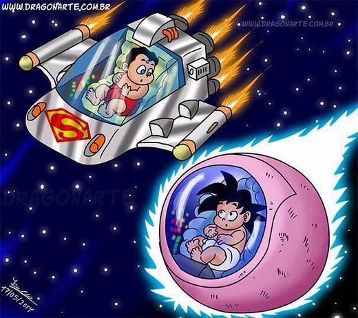 Phải chẳng Son Goku và Superman từng gặp nhau?