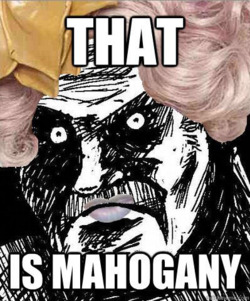 
“Đó là gỗ Mahogany đấy!” – Effie Trinket
