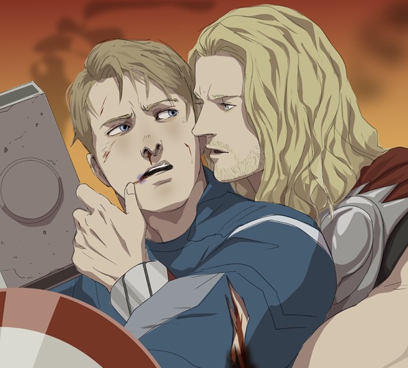 
Khi nói Captain America và Thor khóa môi, hẳn là trong đầu bạn nghĩ đến cảnh này....
