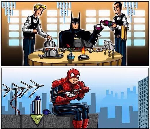 Gia cảnh khác nhau của các siêu anh hùng